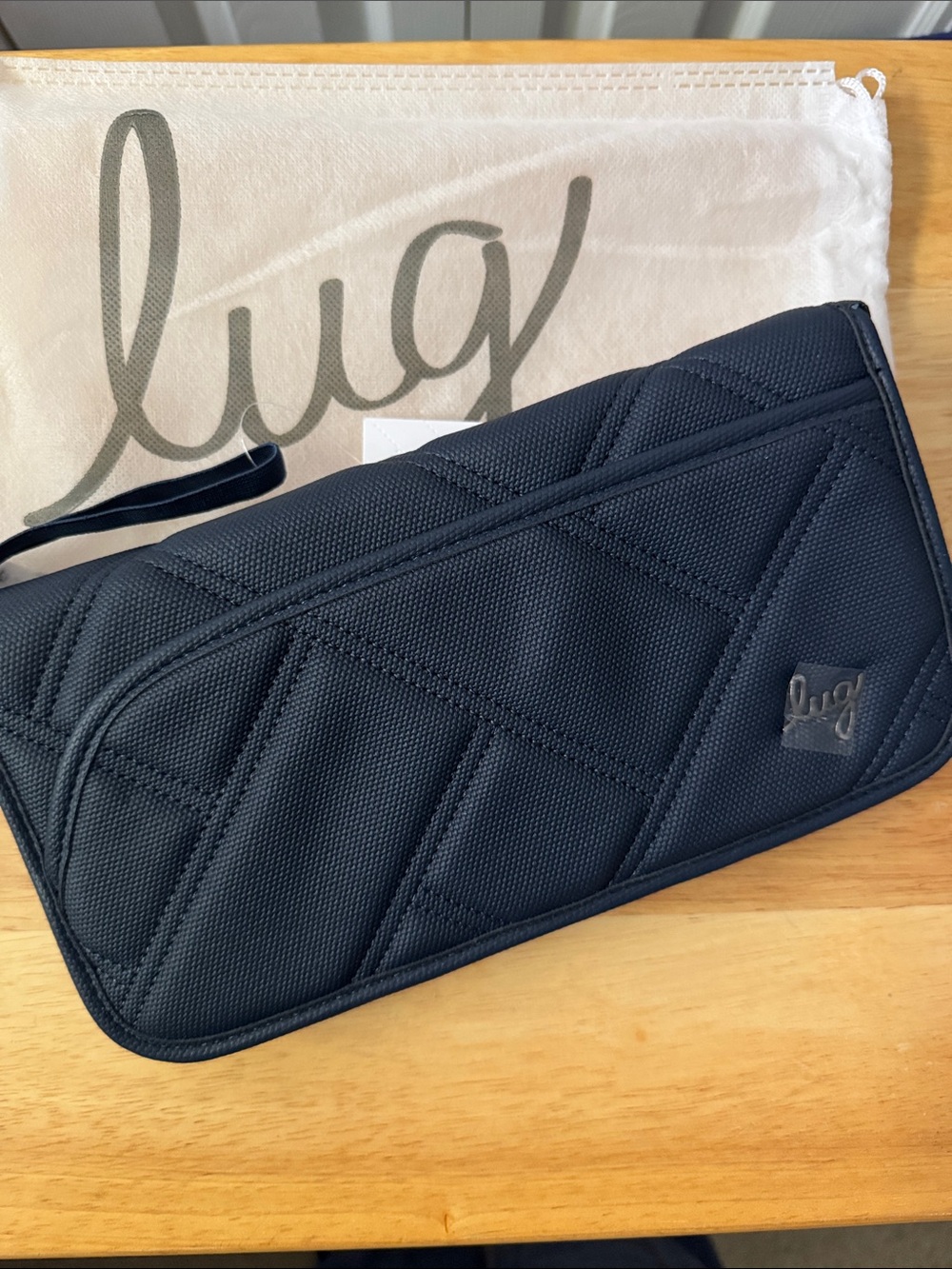 NWT Lug Tango Travel RFID Wallet Satin Matte Luxe VL Indigo